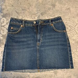 Topshop denim mini skirt
